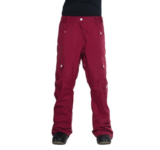 n1shop-Snowboardove-kalhoty_Dámské snowboardové kalhoty Colourwear Pant Burgundy