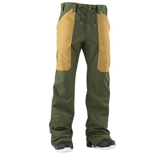 n1shop-Snowboardove-kalhoty_Pánské snowboardové kalhoty Airblaster Freedom Cargo Pant Olive